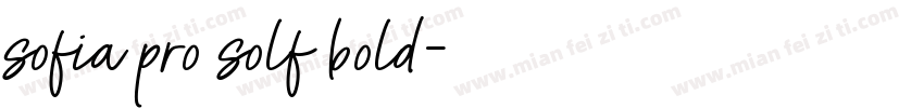 sofia pro solf bold字体转换
